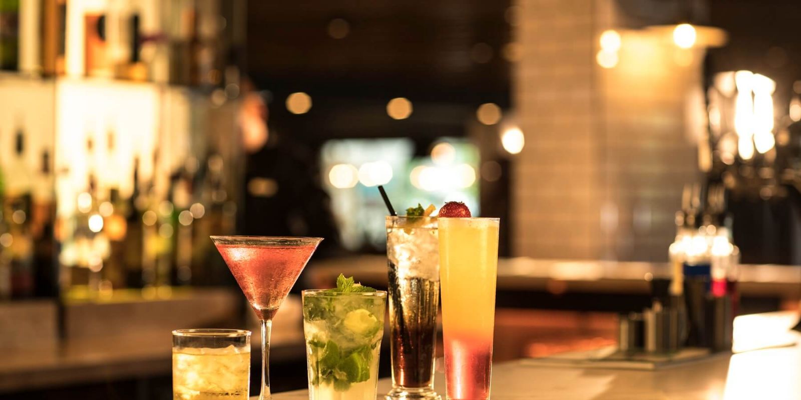 Cocktails at Time Bar